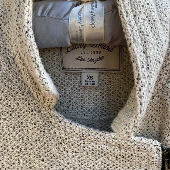 Lucky Brand Marled Knit Moto Jacket Size XS - Picture 2 of 12